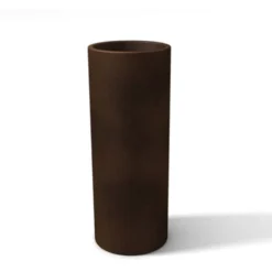 Pot De Fleur Jardinière Bronze Rond Haut Pour Plantes Moderne En Résine Mod. Barocco -Promos Jardin Noble Magasin 42968087 2