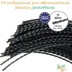 30 Brins De Fil Professionnel Torsade Pour Débroussailleuse 3mm 35cm -Promos Jardin Noble Magasin 4338805 3