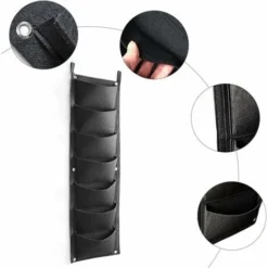 Kueatily Sac à Plantes à Suspendre, Lot De 2, 7 Poches, Sacs à Plantes Verticaux, Sac à Plantes Pour L'intérieur, L'extérieur, Le Jardin, Le Balcon, La Terrasse, La Décoration De La Maison (noir) 9 Kueatily Sac à Plantes à Suspendre, Lot De 2, 7 Poches, Sacs à Plantes Verticaux, Sac à Plantes Pour L'intérieur, L'extérieur, Le Jardin, Le Balcon, La Terrasse, La Décoration De La Maison (noir) -Promos Jardin Noble Magasin 48328743 3
