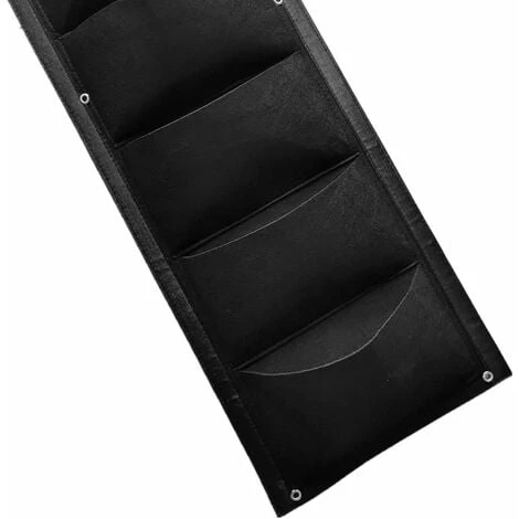 Kueatily Sac à Plantes à Suspendre, Lot De 2, 7 Poches, Sacs à Plantes Verticaux, Sac à Plantes Pour L'intérieur, L'extérieur, Le Jardin, Le Balcon, La Terrasse, La Décoration De La Maison (noir) 6 Kueatily Sac à Plantes à Suspendre, Lot De 2, 7 Poches, Sacs à Plantes Verticaux, Sac à Plantes Pour L'intérieur, L'extérieur, Le Jardin, Le Balcon, La Terrasse, La Décoration De La Maison (noir) – Image 4