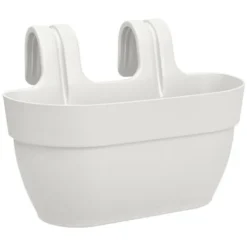 Balconnière En Plastique Elho Vibia Campana Easy Hanger Medium Blanc Soie - 36 X 24 X 26,5 Cm -Promos Jardin Noble Magasin 49402490 3
