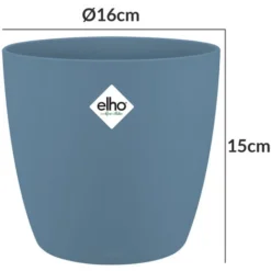 Elho Bac à Fleurs Rond Jardinière Pêche Bleu Or En Plastique Pour Extérieur Jardin Terrasse Pot De Fleurs Blau/2,2 Liter (de) 7 Elho Bac à Fleurs Rond Jardinière Pêche Bleu Or En Plastique Pour Extérieur Jardin Terrasse Pot De Fleurs Blau/2,2 Liter (de) -Promos Jardin Noble Magasin 50002480 3