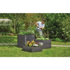 Graf Kit 2 Carrés Potager ERGO - Héxagone -Promos Jardin Noble Magasin 50341599 4
