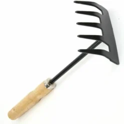 Rateau A Fleurs En Acier Jardin Tire Racine Grattoir Griffoir Herbe Binette Griffe Outil Râteau