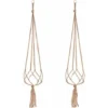 Paquets Suspension Plante Macramé, Pot Suspendu Plante, Pour Suspendre Pot De Fleur Plante Suspension Suspendue Décoration Balcon Maison, 4 Jambes En Corde, 105 Cm,Starlight,2Pcs 2 Paquets Suspension Plante Macramé, Pot Suspendu Plante, Pour Suspendre Pot De Fleur Plante Suspension Suspendue Décoration Balcon Maison, 4 Jambes En Corde, 105 Cm,Starlight,2Pcs -Promos Jardin Noble Magasin 50941844 1