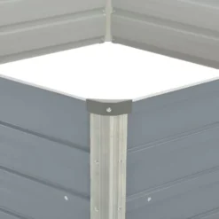 Jardinière 129 X 129 X 46 Cm Cm Acier Galvanisé Gris VidaXL -Promos Jardin Noble Magasin 5175526 4