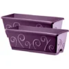 Lot De 2 Jardinières Volutes Figue 40cm. Violet. Marque : CEP Agriculture. Réf. : 2xVOLUTES40Figue+SOUCOUPES -Promos Jardin Noble Magasin 52047594 1