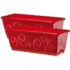 Lot De 2 Jardinières Volutes Rouge 40cm. Rouge. Marque : CEP Agriculture. Réf. : 2xVOLUTES40Rouge+SOUCOUPES -Promos Jardin Noble Magasin 52047675 1