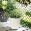DEROMA Pot De Fleurs Save R Bianco A Réserve D'eau - Coloris Blanc - 20cm 1 DEROMA Pot De Fleurs Save R Bianco A Réserve D'eau - Coloris Blanc - 20cm -Promos Jardin Noble Magasin 52174253 1