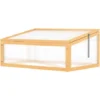 OUTSUNNY Mini Serre De Jardin Serre à Tomates Dim. 90L X 60l X 40H Cm Toit Ouvrable Panneaux De Polycarbonate Bois Sapin Pré-huilé 1 OUTSUNNY Mini Serre De Jardin Serre à Tomates Dim. 90L X 60l X 40H Cm Toit Ouvrable Panneaux De Polycarbonate Bois Sapin Pré-huilé -Promos Jardin Noble Magasin 52444480 1
