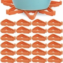 Lot De 24 Pieds De Pot De Fleurs Invisibles Pour Pots De Fleurs, Support Triangulaire Pour Plantes De Jardin D'Interieur Et D'Exterieur, Respirabilite Et Prevention De La Pourriture (Triangle)