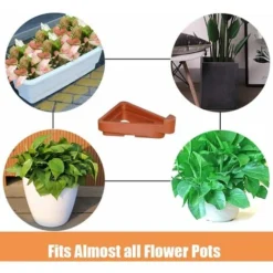 Lot De 24 Pieds De Pot De Fleurs Invisibles Pour Pots De Fleurs, Support Triangulaire Pour Plantes De Jardin D'Interieur Et D'Exterieur, Respirabilite Et Prevention De La Pourriture (Triangle) -Promos Jardin Noble Magasin 52477732 3