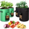 Sac De Plantation Geotextile , 4 Sac Plantation Pomme De Terre (2 Pièces 10 Gallons, 2 Pièces 7 Gallons), Pot De Pommes De Terre Avec Fenêtre , Pour Planter Des Pommes De Terre, Des Tomates 2 Sac De Plantation Geotextile , 4 Sac Plantation Pomme De Terre (2 Pièces 10 Gallons, 2 Pièces 7 Gallons), Pot De Pommes De Terre Avec Fenêtre , Pour Planter Des Pommes De Terre, Des Tomates -Promos Jardin Noble Magasin 52506782 1