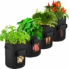Sacs De Plantation De Pommes De Terre, 4pcs Sac Non Tissé De 10 Gallons, Sac De Plantation De Plantes,Convient Aux Sacs De Plantation De Pommes De Terre, Tomates, Carottes Douces (Noir) 1 Sacs De Plantation De Pommes De Terre, 4pcs Sac Non Tissé De 10 Gallons, Sac De Plantation De Plantes,Convient Aux Sacs De Plantation De Pommes De Terre, Tomates, Carottes Douces (Noir) -Promos Jardin Noble Magasin 52506897 1