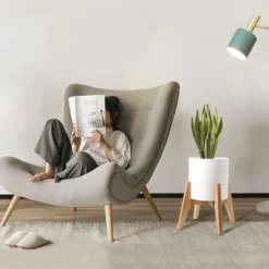 Support Pour Plant,Support à Fleurs En Bambou,Support De Pot De Fleur Réglable,Convient Aux Pots De Fleurs Intérieurs Et Extérieur Entre 20cm à 30cm. -Promos Jardin Noble Magasin 52650662 5