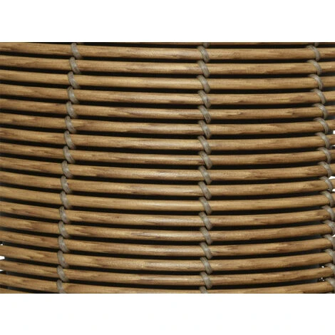 Lot De 3 Cache-pots En Polyrotin Brun Clair Rond - Jardideco 4 Lot De 3 Cache-pots En Polyrotin Brun Clair Rond - Jardideco – Image 2