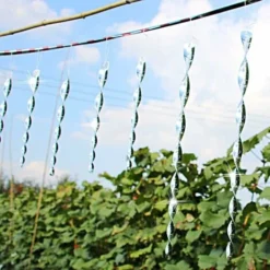 Repulsif Oiseaux, 12 Pièces Epouvantail Oiseaux Effaroucheur Oiseaux Spirale Vent Réfléchissant Spirale Rotatif Répulsif Pour Effrayer Les Oiseau, 6 Couleurs (30CM) Versailles -Promos Jardin Noble Magasin 53366697 4