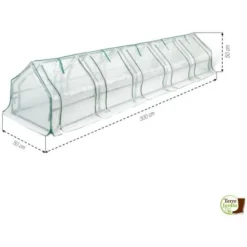 Mini Serre Tunnel 3 Mètres Avec Fenêtres -Promos Jardin Noble Magasin 53516719 3