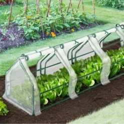 Mini Serre Tunnel 3 Mètres Avec Fenêtres -Promos Jardin Noble Magasin 53516719 5