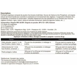 Poudre D'os, Engrais Naturel Phosphore Et Calcium. Seau 4 Kg -Promos Jardin Noble Magasin 5423040 3