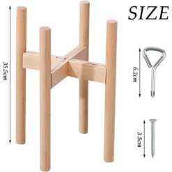 Kueatily Support De Plante, Support De Plante Réglable, Support De Pot De Plante En Bois, Cadre De Pot De Fleur En Bois, Étagère De Support De Plante En Pot D'Intérieur Et D'Extérieur 10 Kueatily Support De Plante, Support De Plante Réglable, Support De Pot De Plante En Bois, Cadre De Pot De Fleur En Bois, Étagère De Support De Plante En Pot D'Intérieur Et D'Extérieur -Promos Jardin Noble Magasin 54311223 4