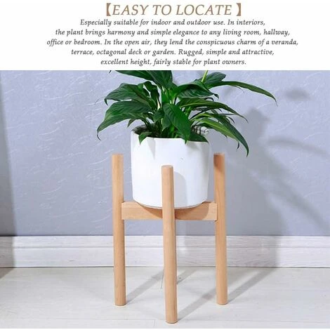 Kueatily Support De Plante, Support De Plante Réglable, Support De Pot De Plante En Bois, Cadre De Pot De Fleur En Bois, Étagère De Support De Plante En Pot D'Intérieur Et D'Extérieur 7 Kueatily Support De Plante, Support De Plante Réglable, Support De Pot De Plante En Bois, Cadre De Pot De Fleur En Bois, Étagère De Support De Plante En Pot D'Intérieur Et D'Extérieur – Image 5
