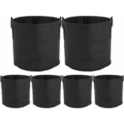 Sac Plante Non Tissé, Sac Plante Fraise Respirant, Sac Plantation Suspendu, Sac Culture Fraises, Sac Semis Fraises Jardinage, Sac Fraise Avec Poignées, Sac Fraise Jardin