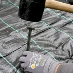 Ensoleillé 100 X Piquet Jardin En Plastique, D'ancrage Au Sol Pour Toile De Paillage, Crochets Pour Bache 110 Mm -Promos Jardin Noble Magasin 55285733 3