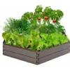 COSTWAY Bac à Fleurs Surélevé120 X 120 X 21cm 6 Panneaux Flexible HDPE Imperméable Pour Fleurs, Légumes, Herbes Aromatiques Sans Fon 1 COSTWAY Bac à Fleurs Surélevé120 X 120 X 21cm 6 Panneaux Flexible HDPE Imperméable Pour Fleurs, Légumes, Herbes Aromatiques Sans Fon -Promos Jardin Noble Magasin 55476001 1