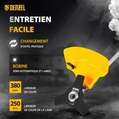 DENZEL - Débroussailleuse électrique - 1200 W 8 DENZEL - Débroussailleuse électrique - 1200 W -Promos Jardin Noble Magasin 57355884 3