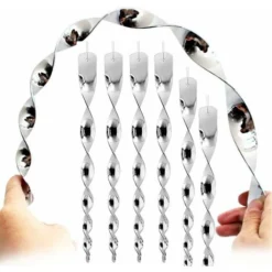 12 Pièces Effaroucheur D Oiseaux 30 Cm Repulsif Pigeon 360 Degrés Repulsif Oiseaux, Effaroucheur Oiseaux Réfléchissants Spirale, Pour Balcon, Arbres Fruitiers, Potager -Promos Jardin Noble Magasin 57597779 3