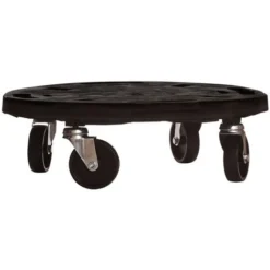 Support Sur Roulettes Pour Plantes Diamètre 40 Cm Noir 275 Kg VidaXL