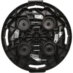 Support Sur Roulettes Pour Plantes Diamètre 40 Cm Noir 275 Kg VidaXL -Promos Jardin Noble Magasin 57912227 4