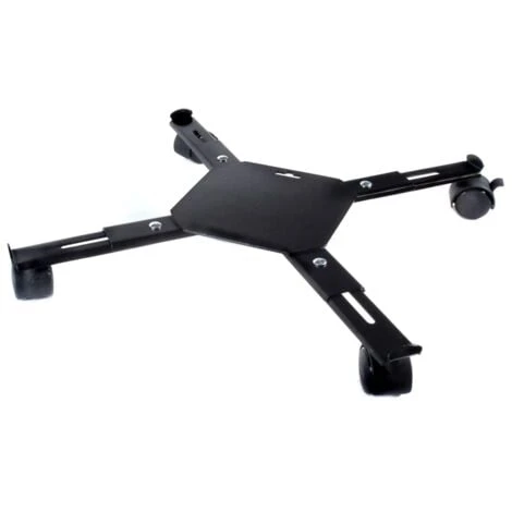 Support Roulant Réglable Pour Plantes 4 Bras Métal Noir Nature 3 Support Roulant Réglable Pour Plantes 4 Bras Métal Noir Nature