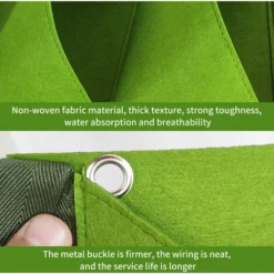 Lot De 2 Sacs De Culture à Suspendre 100 X 28 Cm,sacs Verticaux Avec 7 Poches,pour Plantes Et Fleurs,conviennent Pour Extérieur,intérieur,jardinage,etc.,noir+vert GrooFoo 9 Lot De 2 Sacs De Culture à Suspendre 100 X 28 Cm,sacs Verticaux Avec 7 Poches,pour Plantes Et Fleurs,conviennent Pour Extérieur,intérieur,jardinage,etc.,noir+vert GrooFoo -Promos Jardin Noble Magasin 58846270 3