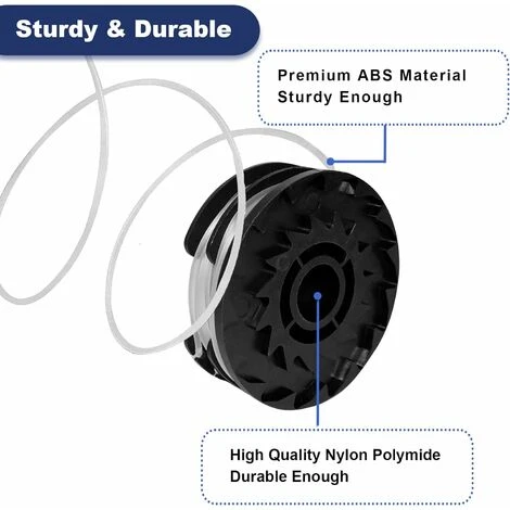 Lot De 4 Bobines De Rechange Pour Débroussailleuse Sans Fil Parkside PRTA 20-Li C3 IAN351753 5 Lot De 4 Bobines De Rechange Pour Débroussailleuse Sans Fil Parkside PRTA 20-Li C3 IAN351753 – Image 3