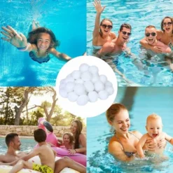Déstockage Billes Filtrantes Pour Systèmes De Filtration à Sable Billes Filtrantes 700g, Remplacement De Sable Filtrant 25kg, Billes Filtrantes De Piscine Pour Accessoires De Piscine, Pompe De Pisci -Promos Jardin Noble Magasin 59853327 5