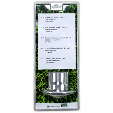 JR Têtes Fil Nylon - Tête Aluminium 3.3 à 4.7 Mm - Universel TFN012 4 JR Têtes Fil Nylon - Tête Aluminium 3.3 à 4.7 Mm - Universel TFN012 – Image 2