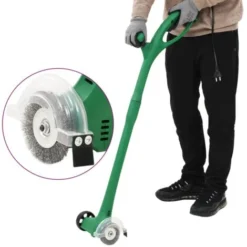 Désherbeur Electrique Balayeuse De Mauvaises Herbes Jardin 140 W, 1200 Tr/min Avec Brosse En Nylon Et Métal