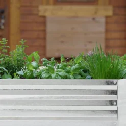 Relaxdays Carré Potager, Métal Galvanisé, Fleurs, Plantes Et Légumes, HxLxP : 30x120x90 cm, Jardinière D’extérieur, Gris 11 Relaxdays Carré Potager, Métal Galvanisé, Fleurs, Plantes Et Légumes, HxLxP : 30x120x90 cm, Jardinière D’extérieur, Gris -Promos Jardin Noble Magasin 60704505 5