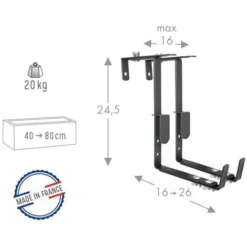 Louis Moulin Lot De 2 Supports Tout Reglable Pour Jardinière - 16 à 26 Cm - Acier époxy 8 Louis Moulin Lot De 2 Supports Tout Reglable Pour Jardinière - 16 à 26 Cm - Acier époxy -Promos Jardin Noble Magasin 61063961 2