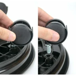 RHAFAYRE Support Moile De Bac à Plantes Avec Roulettes Pour Un Déplacement Facile - Plateau De Jardinière Rond Mobile - Pour Intérieur Et Extérieur - Noir-Diamètre Intérieur à 27cm -Promos Jardin Noble Magasin 61187186 3