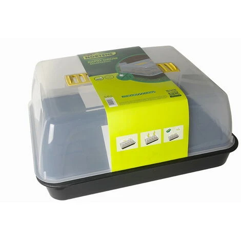 Nortene Mini-serre Pour Semis Rapid Grow En Polypropylène - Noir/transparent 4 Nortene Mini-serre Pour Semis Rapid Grow En Polypropylène - Noir/transparent – Image 2