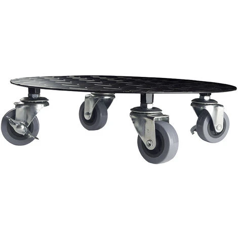 Nortene Support à Roulettes Carré Flora Roll Factory En Métal Pour Plantes - 0,30 X 0,30 M - Noir 4 Nortene Support à Roulettes Carré Flora Roll Factory En Métal Pour Plantes - 0,30 X 0,30 M - Noir – Image 2