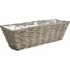 Jardinière En Osier Gris Longueur 50cm -Promos Jardin Noble Magasin 622533 1