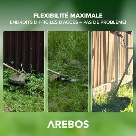 AREBOS Débroussailleuse à Essence Premium 5 En 1 3PS 52 CC Avec Manche Profilé Rembourré Avec Rallonge De 1 M Taille-haie Réglable 5 AREBOS Débroussailleuse à Essence Premium 5 En 1 3PS 52 CC Avec Manche Profilé Rembourré Avec Rallonge De 1 M Taille-haie Réglable – Image 3