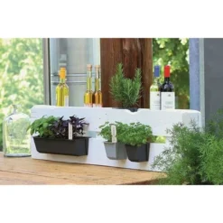 Lot De 4 Jardinières En Plastique Pour Palettes ARTECSIS Bacs à Fleurs Décoration Jardin 9x36.8x9.5cm - Rectangulaire - Gris Béton 11 Lot De 4 Jardinières En Plastique Pour Palettes ARTECSIS Bacs à Fleurs Décoration Jardin 9x36.8x9.5cm - Rectangulaire - Gris Béton -Promos Jardin Noble Magasin 64884582 5