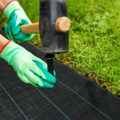 Froadp Toiles De Paillage Lutte Contre Les Mauvaises Herbes Bâche Drainant Tapis, 100g/㎡ PP, 2x25m -Promos Jardin Noble Magasin 65112565 4