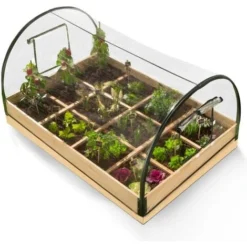 Carré Potager 12 Compartiments + Housse Serre Châssis