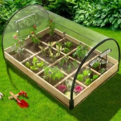 Carré Potager 12 Compartiments + Housse Serre Châssis -Promos Jardin Noble Magasin 6521702 3